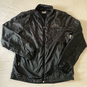 Black Graphic Under Armour Windbreaker